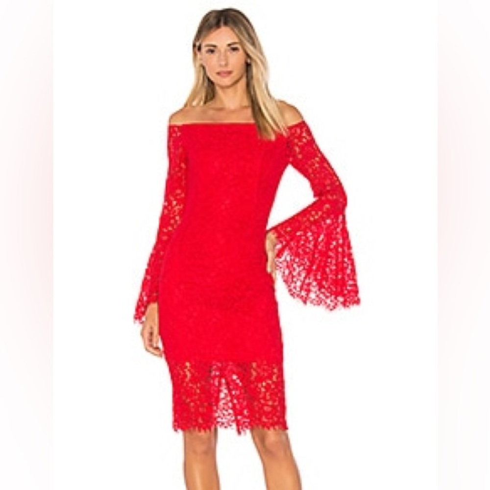 Bardot 10 Solange Lace Midi Dress